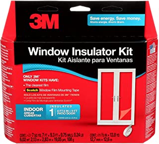 Photo 1 of 3M Indoor Patio Door Insulator Kit, Heat or Cold Insulation for Large Windows and Sliding Doors, 1-Door Kit, 7 ft. x 9.3 ft of film, Fits 6 ft 8 in x 9 ft Patio Door
