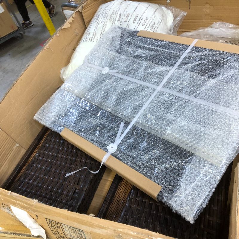 Photo 3 of box 1 of 2 parts for wicker patio furniture unknown model by Oshion