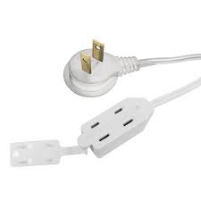 Photo 1 of 2 PACK  HDX 6 ft. 16/2 White Tight Space Cube Tap Extension Cord