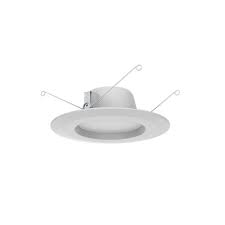 Photo 1 of Commercial Electric 5 in. and 6 in. White Integrated LED Recessed Trim, 2700K Soft White