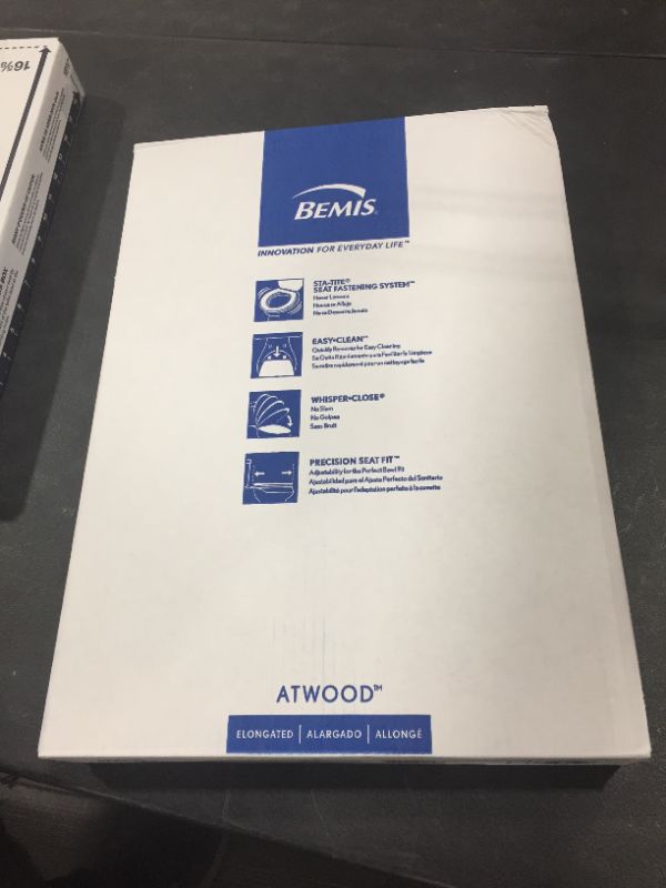 Photo 1 of BEMIS Atwood Elongated Closed Front Toilet Seat in Biscuit