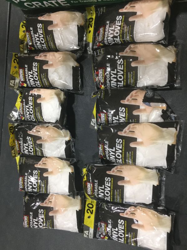 Photo 2 of 240 pairs Grease Monkey Pro Cleaning Disposable Vinyl Glove-Fits All, 