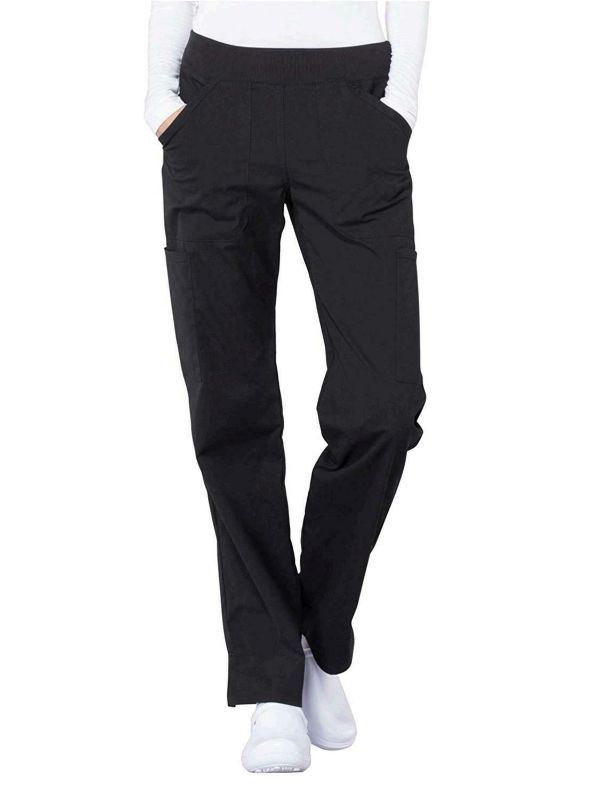 Photo 1 of Cherokee WW Professionals WW170 Mid Rise Straight Leg, Black, Size Large Tall 
