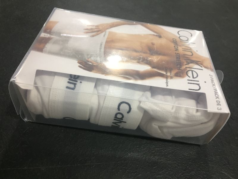 Photo 2 of CALVIN KLEIN COTTON CLASSICS BOXER BRIEFS 3-PACK WHITE---small