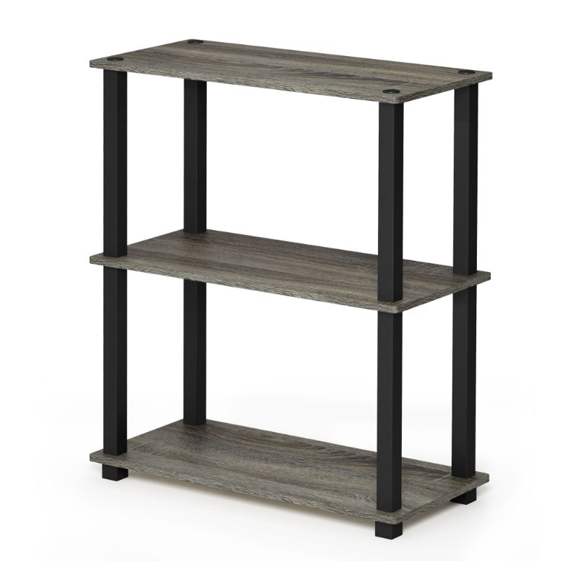 Photo 1 of Furinno Turn-S-Tube 3-Tier Compact Multipurpose Shelf Display Rack with Squar...
