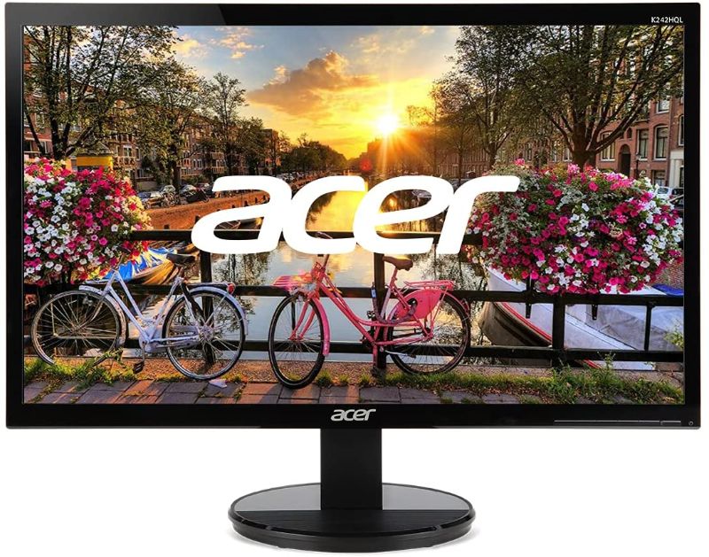 Photo 1 of Acer K242HQL bid 23.6” Full HD (1920 x 1080) VA Monitor | 60Hz Refresh Rate | 5ms Response Time | for Work or Home (HDMI Port 1.4, DVI Port & VGA Port)