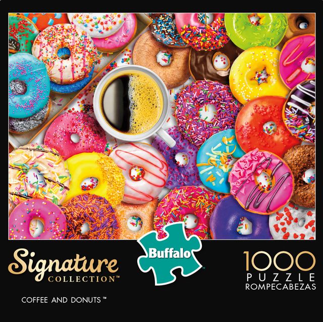 Photo 1 of 8pk Signature Collection Aimee Stewart Coffee & Donuts 1000 Piece Jigsaw Puzzle