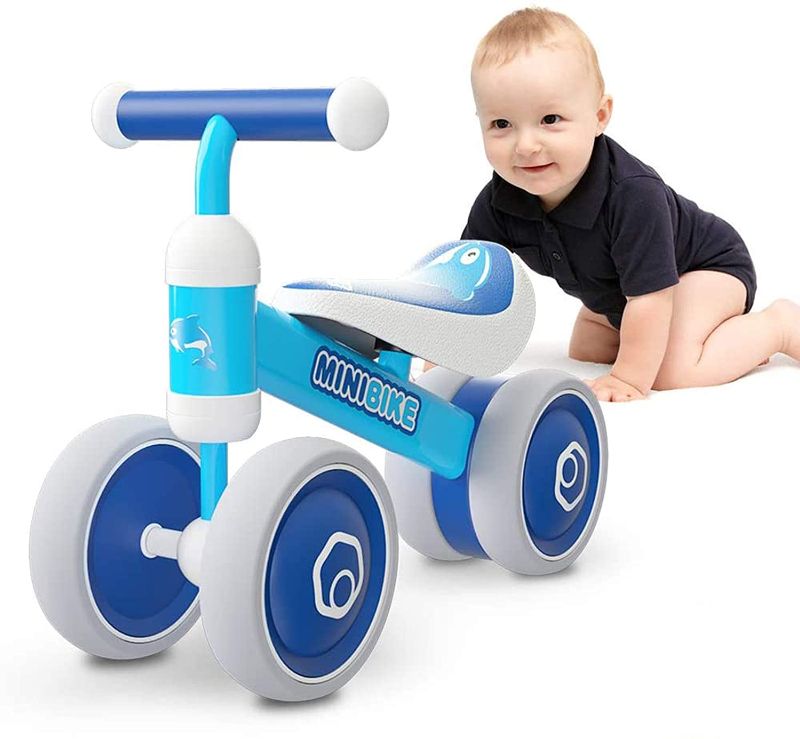 Photo 1 of Baby Balance Bike Toddler Tricycle Bike No Pedals 10-24 Months Ride-on Toys Gifts Indoor Outdoor for One Year Old Boys Girls First Birthday Thanksgiving Christmas