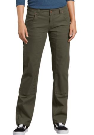 Photo 1 of DICKIES WOMEN'S SOLID STRETCH DOUBLE FRONT DUCK CARPENTER PANTS ---4/27 regular
