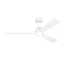 Photo 1 of 52``Ceiling Fan in Matte White by Monte Carlo from the Rozzen collection.
