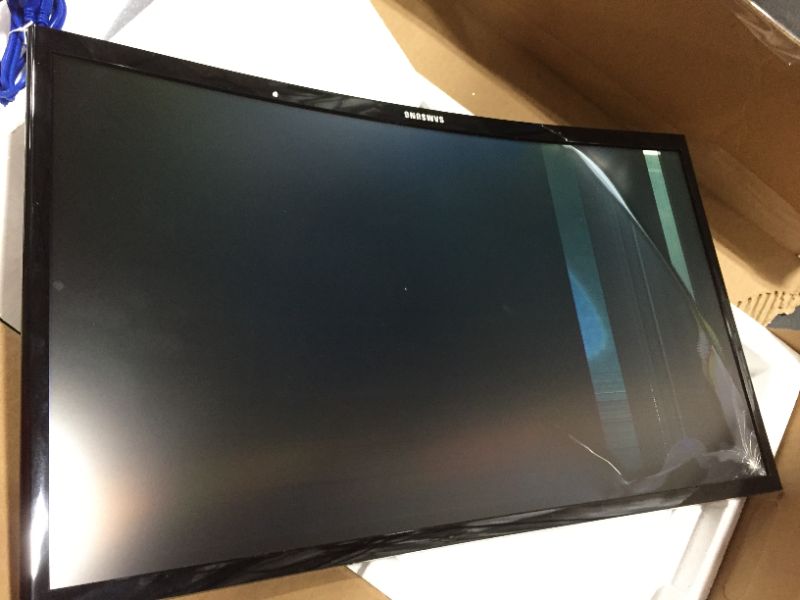 Photo 2 of Samsung 24" Curved LED Monitor Full HD 1920x1080 Resolution--- PARTS ONLY