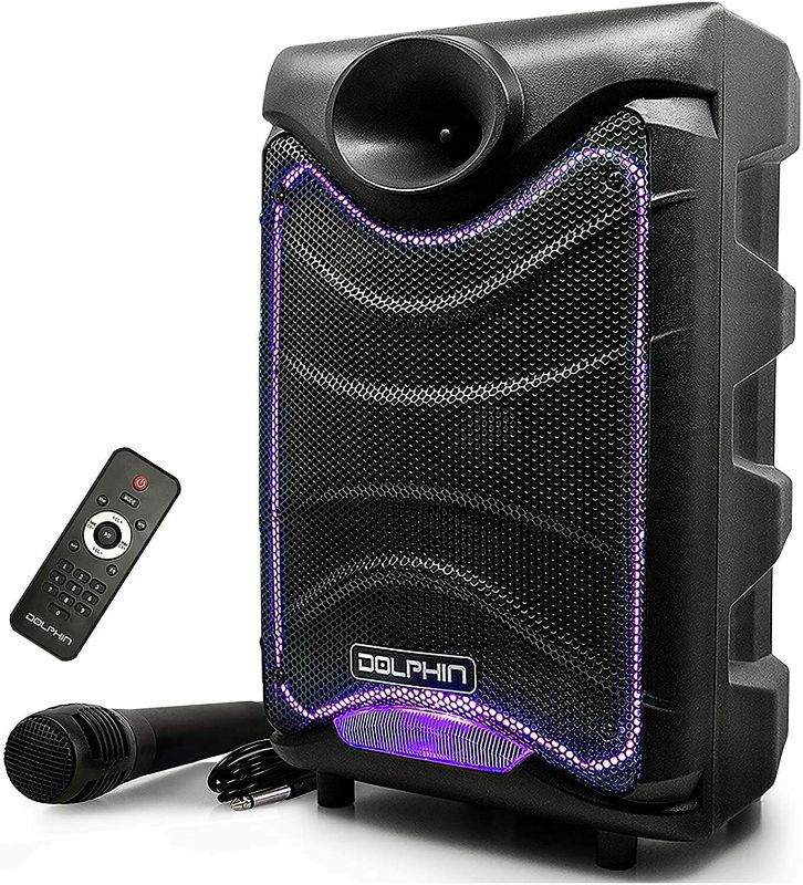 Photo 1 of SP-850RBT Dolphin 8 inch Portable Bluetooth Rechargeable Party Speaker
