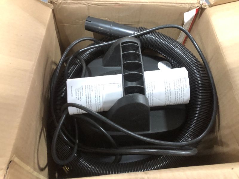 Photo 2 of Craftsman 2.5 gal. Corded Wet/Dry Vacuum 3 amps 120 volt 1.75 hp