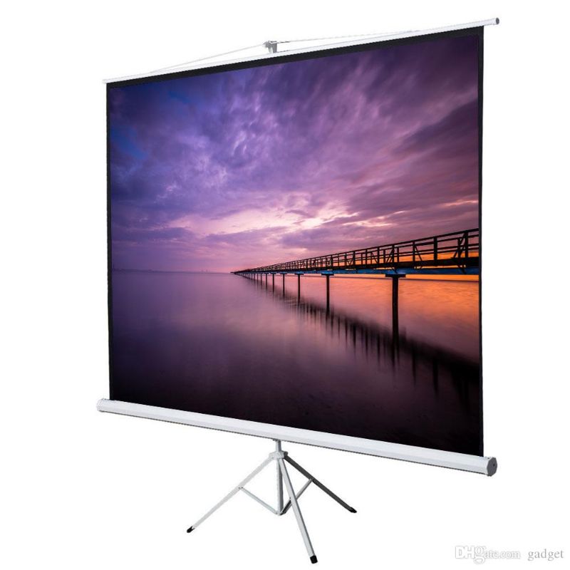 Photo 1 of 100" Tripod Portable Projector Projection Screen 16:9 Matte White Foldable Stand  *** 5 PACK***
