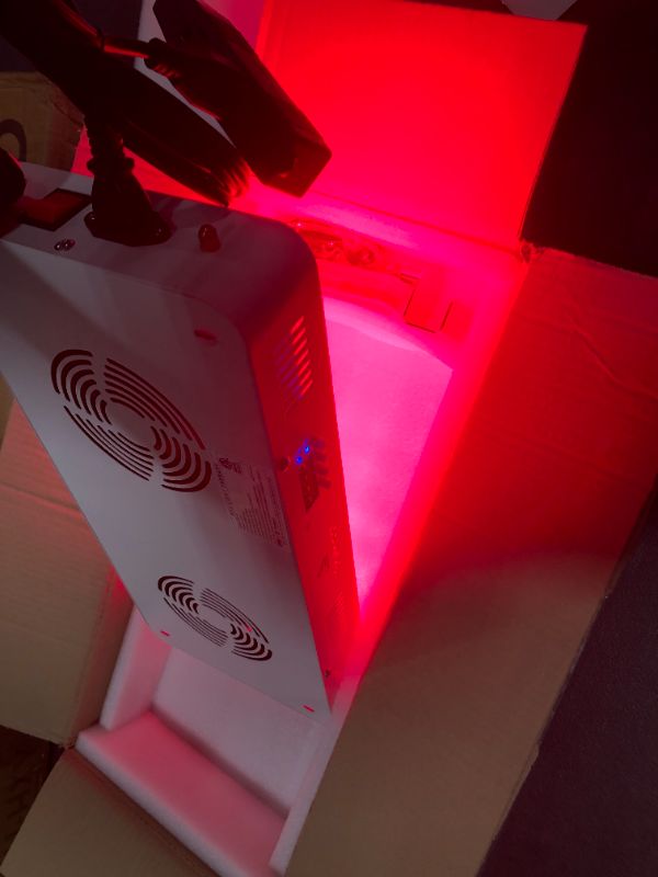 Photo 2 of Bestqool Red Light Therapy Device, 660nm 850nm Near Infrared Therapy with Timer, 100 LEDs, High Power Low EMF Output. for Pain Relief, Skin Health, Beauty and Energy. 130W Power Consumption.
