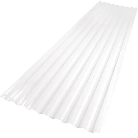 Photo 1 of 26 in. x 6 ft. White Opal Polycarbonate Roof Panel, PACK OF 18
