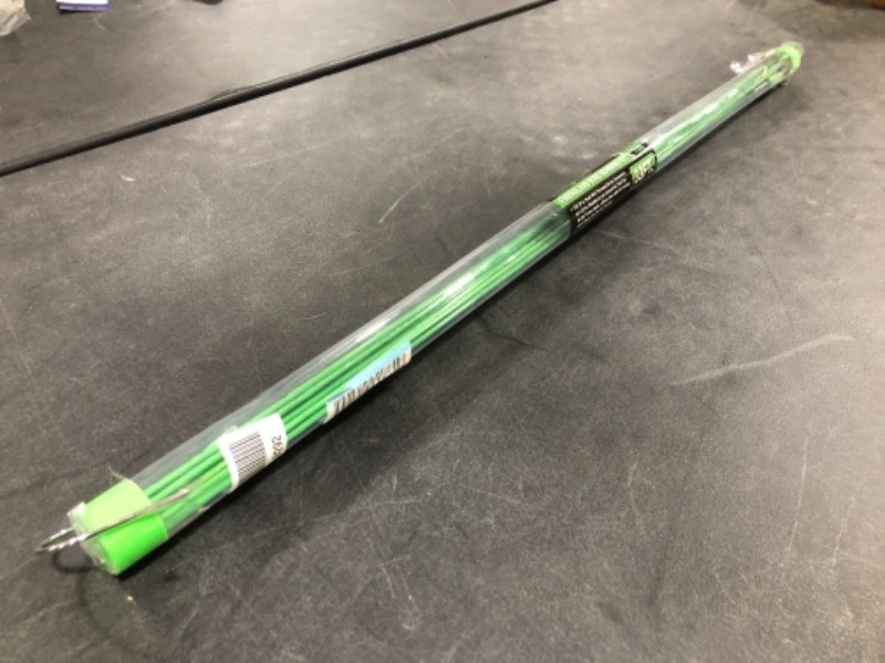 Photo 2 of 33 Ft Fiberglass Cable Wire Running Pull Push Kit Coaxial Electrical Connectable Fish Tape Fiberglass Cable Rods With Hook And Hole Kit In Transparent Tube Green
