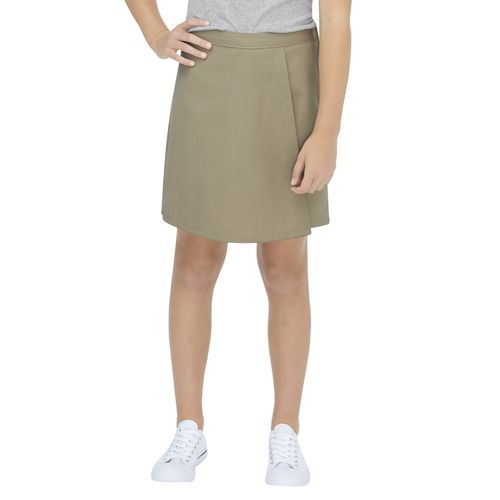 Photo 1 of Dickies Big Girls' Faux Wrap Skort, Khaki, 16 Regular
