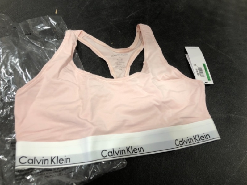 Photo 2 of Calvin Klein Women's Regular Modern Cotton Bralette, Nymph'S Thigh, Large