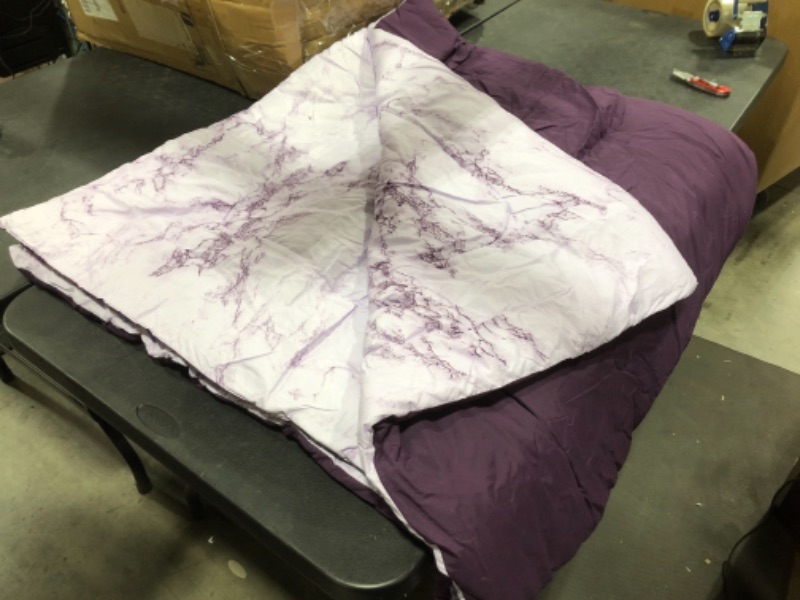 Photo 1 of APPROX 80 X 80 INCH PURPLE LIGHT COMFORTER