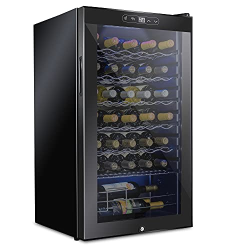 Photo 1 of Schmecke 34 Bottle Compressor Wine Cooler Refrigerator w/Lock | Large