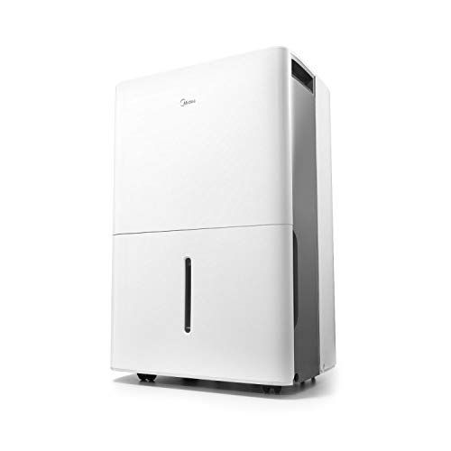 Photo 1 of MIDEA MAD50C1ZWS Dehumidifier for up to 4500 Sq Ft with Reusable Air Filter, Ideal for Basement, Bedroom, Bathroom, New 50 Pint-2019 DOE