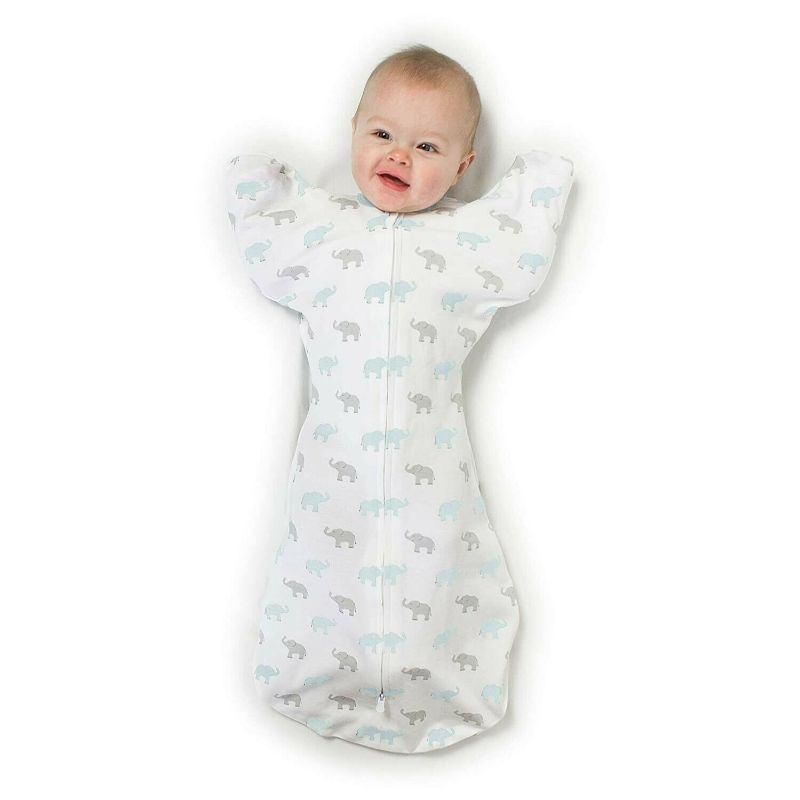 Photo 1 of Amazing Baby Transitional Swaddle Sack with Arms Up Half-Length Sleeves MEDIUM