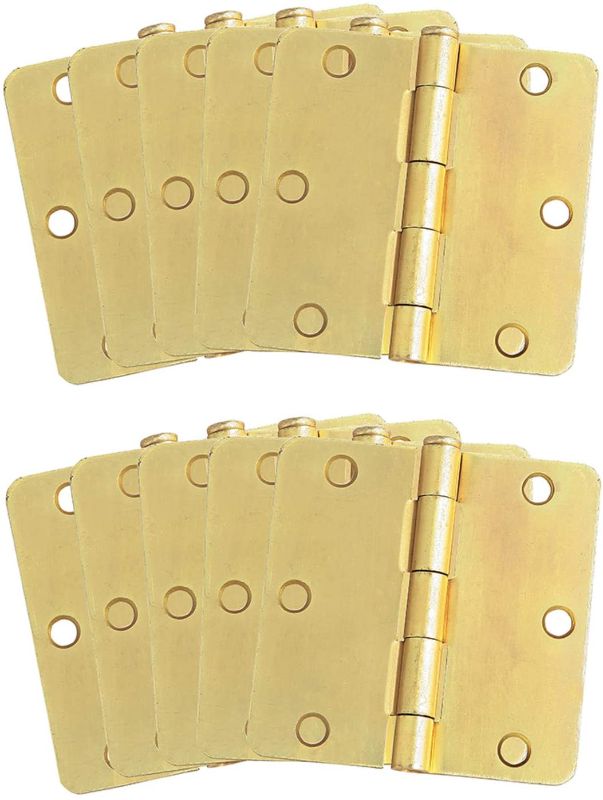 Photo 1 of Design House 181347 10-Pack Hinge 3.5", Satin Brass
