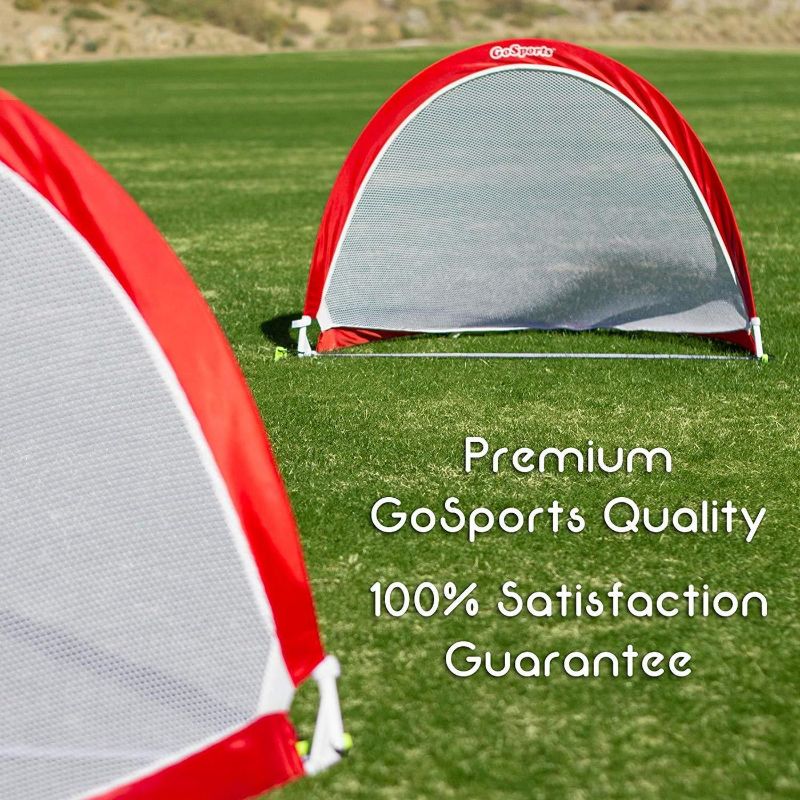 Photo 1 of GoSports 6 Foot Portable Pop Up Soccer Goals for Backyard