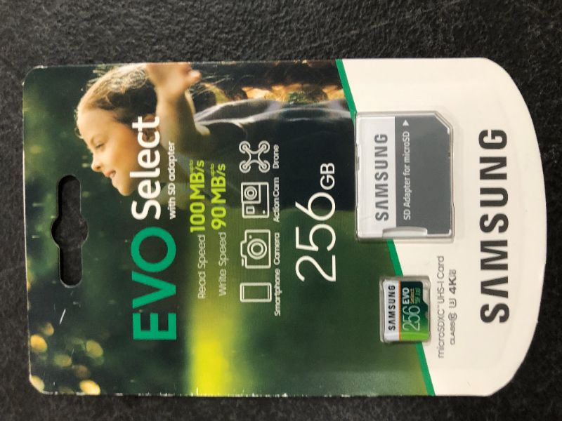 Photo 2 of EVO Select microSDXC Memory Card 256GB
