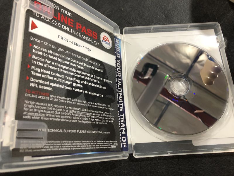 Photo 1 of Madden NFL 13 - Playstation 3, PRE OWNED
