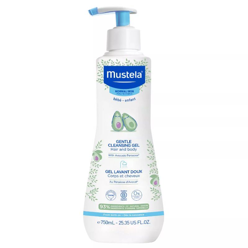 Photo 1 of Mustela Gentle Cleansing Gel Baby Body Wash and Baby Shampoo - 23.35 fl oz
