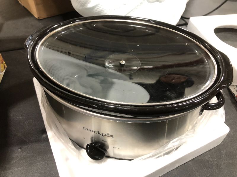 Photo 2 of Crock-Pot 7qt Manual Slow Cooker - Silver SCV700-SS