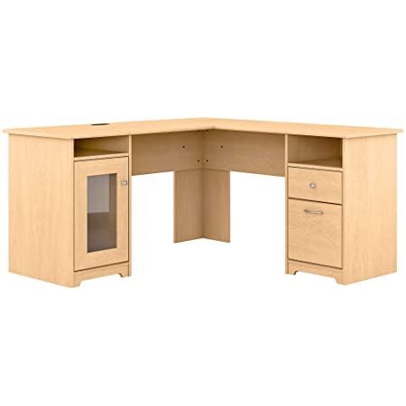 Photo 1 of Bush Furniture Cabot L Shape Desk, 60W, Natural Maple
