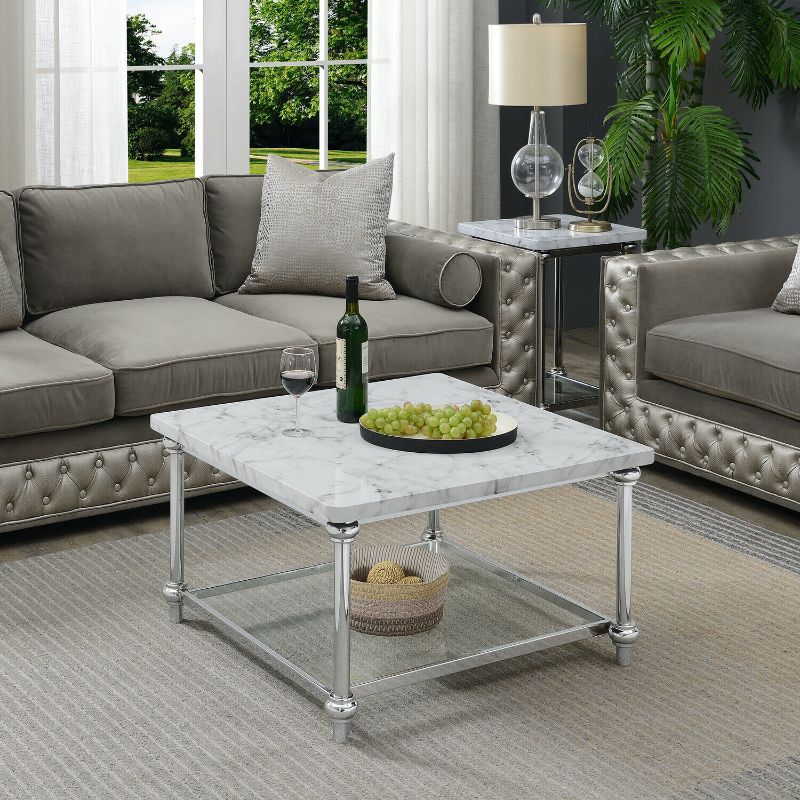 Photo 1 of Convenience Concepts Roman II Square Coffee Table
