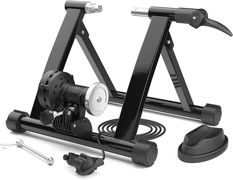 Photo 1 of Bike Trainer Stand, Stationary Bike Stand Magnetic Flywheel with 6 Level Resistance Wire Controller Quick Release Low Noise for Indoor Exercise/Workout/Fitness STEELGEAR- SGBTS01