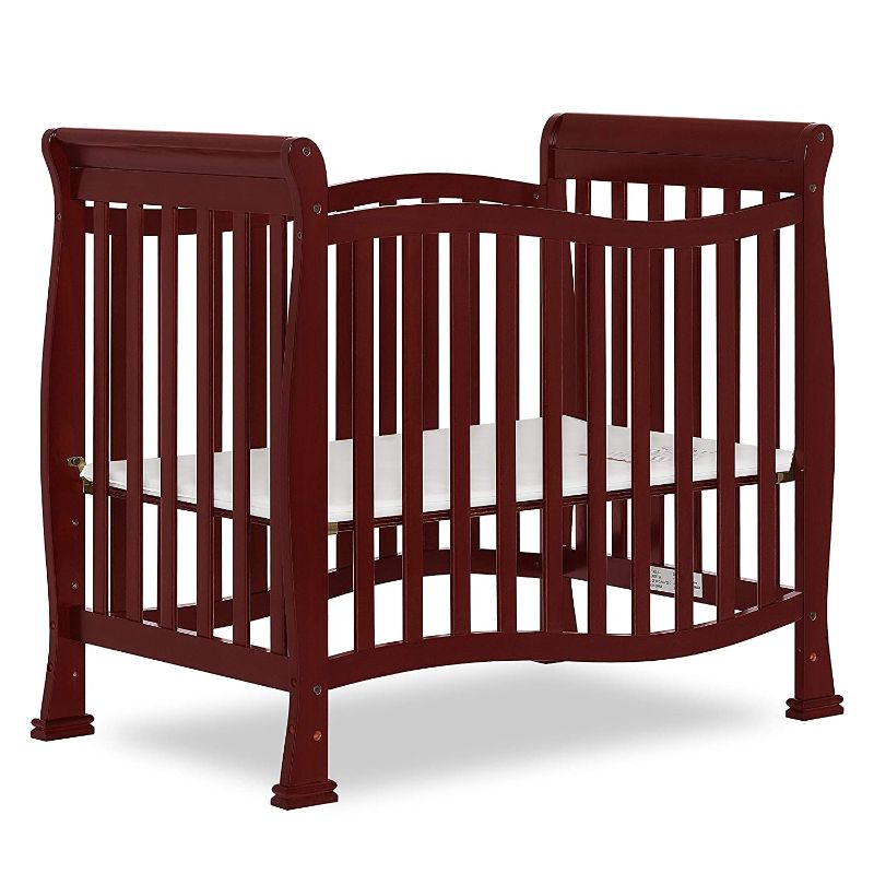 Photo 1 of Dream On Me Violet Mini Crib in Cherry, Greenguard Gold Certified