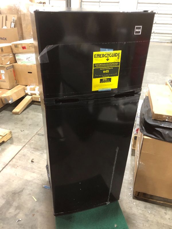 Photo 3 of RCA RFR741-BLACK Apartment Size Large Compact Refrigerator, 7.5, Black
