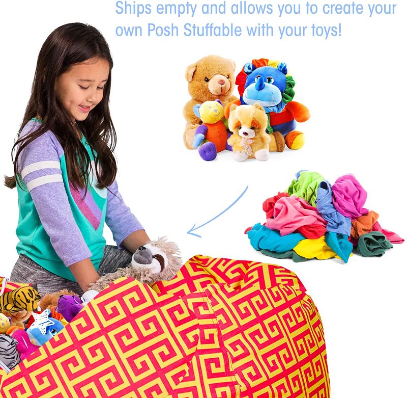 Photo 1 of Posh Stuffable Kids Stuffed Animal Storage Bean Bag Chair