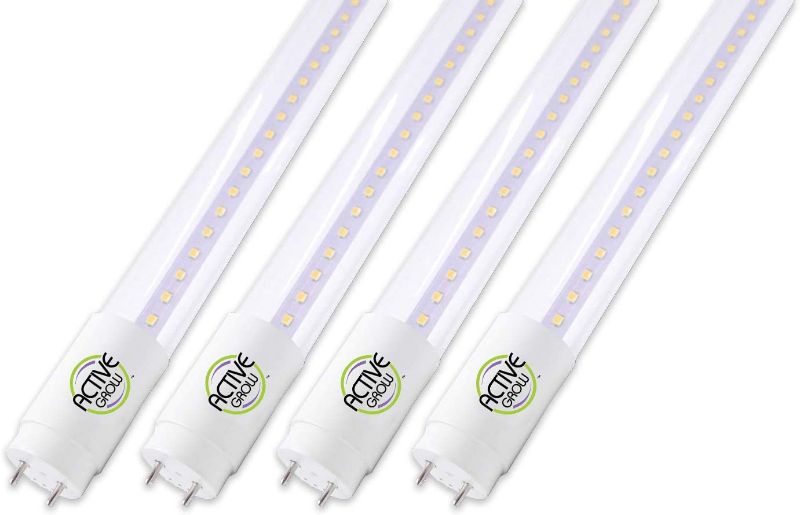 Photo 1 of Active Grow T8/T12 High Output 4FT LED Grow Light Bulb, PACK OF 4