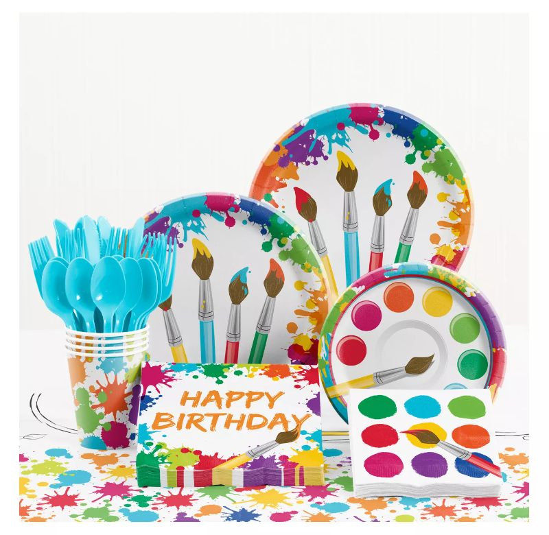 Photo 1 of Art Birthday Party Supplies Kit
