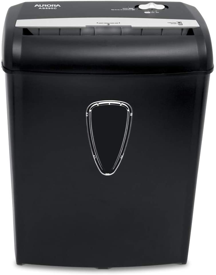 Photo 3 of Aurora AS890C 8-Sheet Cross-Cut Paper/Credit Card Shredder with Basket
