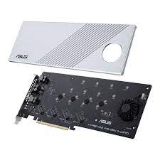 Photo 1 of ASUS Hyper M.2 x16 Gen 4 Card (PCIe 4.0/3.0) supports four NVMe M.2 (2242/2260/2280/22110) devices up to 256 Gbps for AMD TRX40/X570 PCIe 4.0 NVMe RAID and Intel® platform RAID-on-CPU functions
