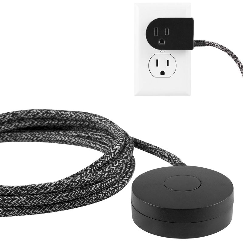 Photo 1 of Cordinate Tabletop Switch With 6ft. Braided Cord, Black
