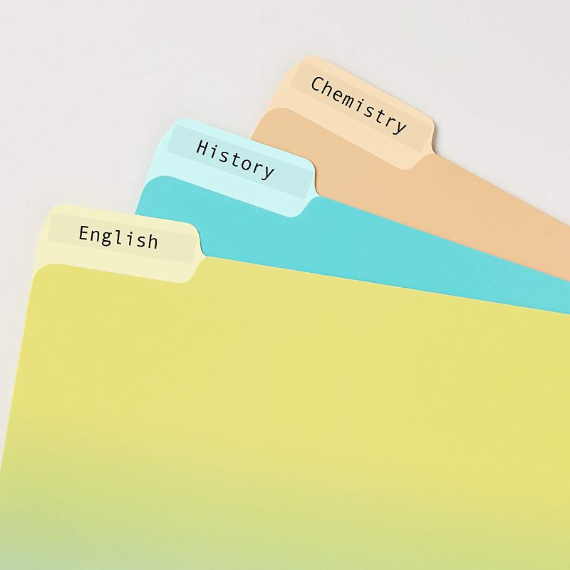 Photo 1 of Avery 5029 Clear Self-Adhesive Filing Labels, 3-7/16 x 2/3, 15 sheets, 450 Labels
