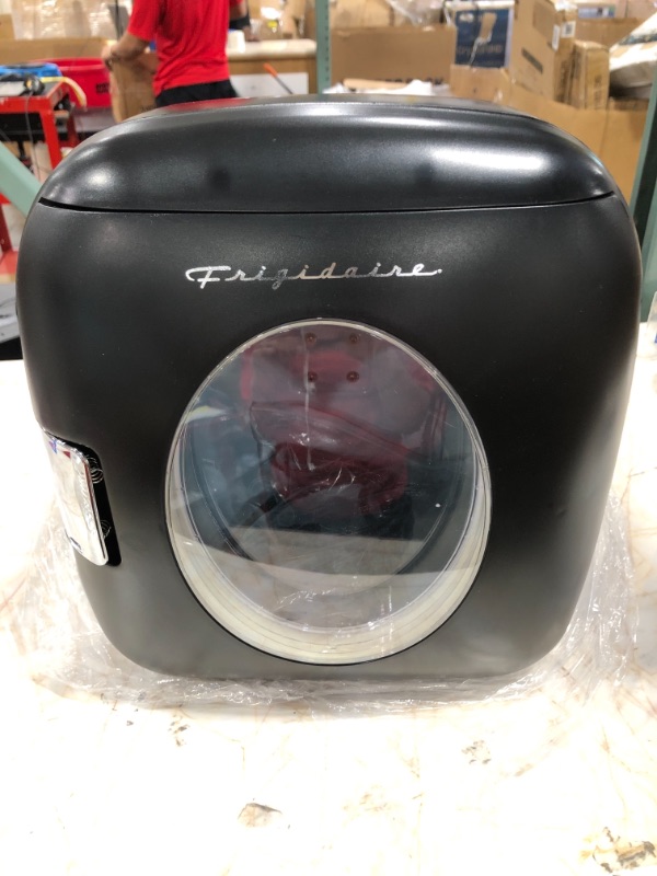 Photo 1 of FRIGIDAIRE EFMIS462-BLACK 12 Can Retro Mini Portable Personal Fridge/Cooler for Home, Office or Dorm, Black
