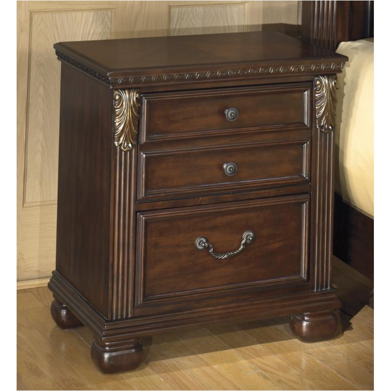 Photo 1 of B526-92 Ashley Furniture Leahlyn - Warm Brown Two Drawer Night Stand
