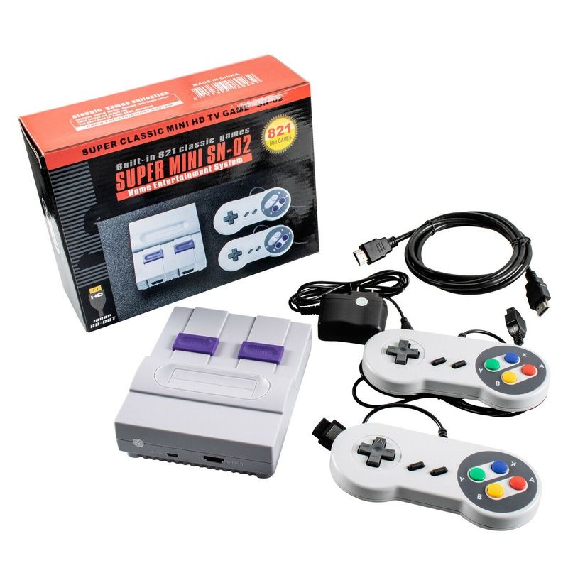 Photo 2 of Mignova SN-02 Super Classic Mini HD-OUT TV SNES Game Console Bulit-in 821
