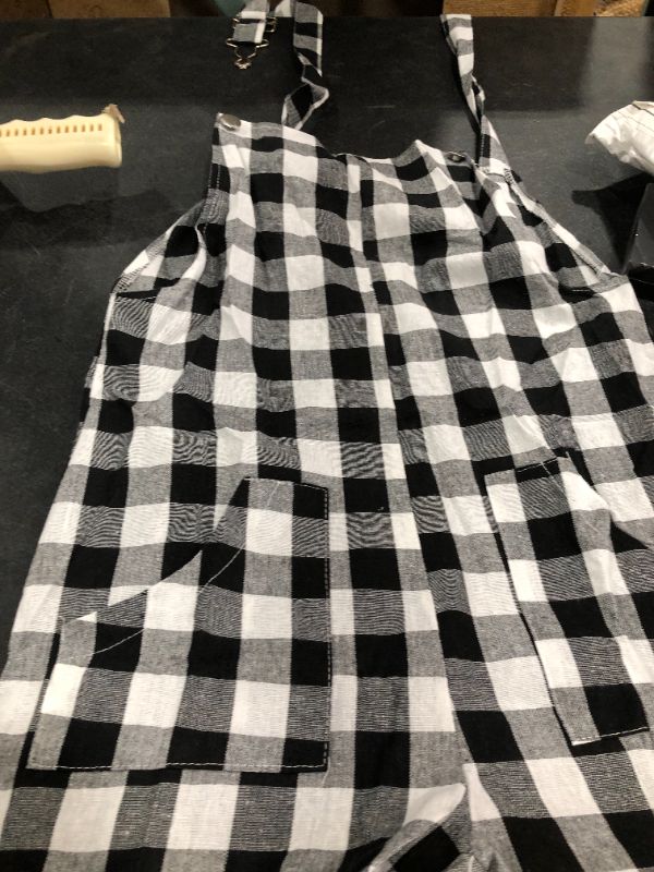 Photo 1 of Black flannel Girl's overalls (size S)