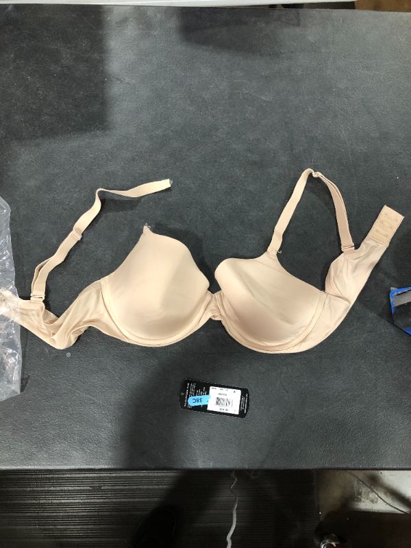 Photo 2 of Maidenform One Fabulous Fit 2.0 Tailored Underwire T-Shirt Demi Bra 38C , Beige
